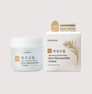 GLAMFOX Glowing & Moisturizing Rice Niacinamide Cream - 80gr
