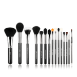 Jessup Essential Black/Silver Brush Set (15 pieces) T092