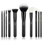 Jessup 10pcs Shed Resistant Individual Makeup Brushes Customary Set – T323