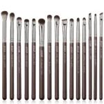 Brown Makeup Brushes Set Professional Premium Synthetic 15pcs – T499