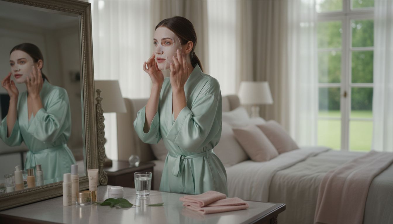beauty sleeping mask routine